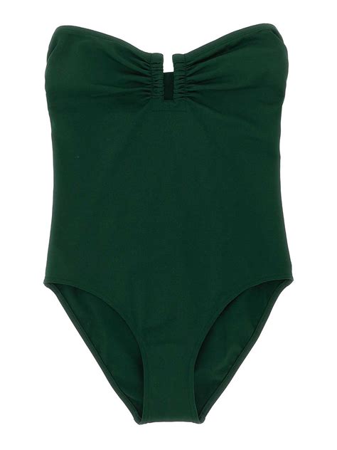 Eres Cassiope One-Piece Swimsuit - Green - Women|011406SCARABEE