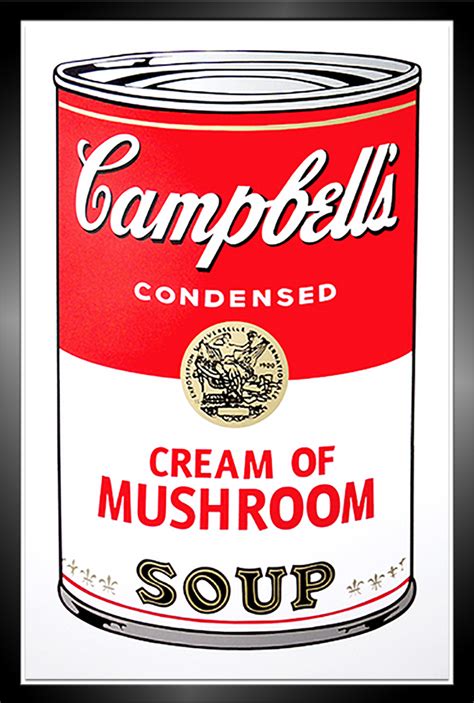 Andy Warhol Cream Of Mushroom Soup From The Campbells Soup I Portfolio 1968 Screen Print S