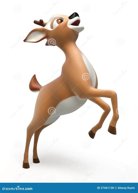 Beautiful Deer Stands On His Hind Legs Stock Photo - Image: 27441130