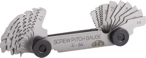 Стальной резьбомер 22 шаблона UNC 4-64Tpi Kinex 1148-02-022