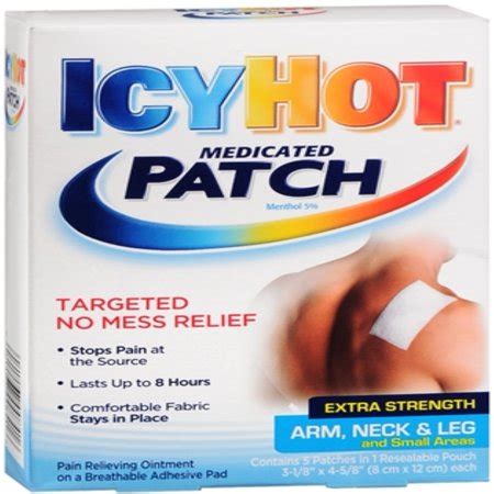 Icy Hot Extra Strength Medicated Patches Count Walmart