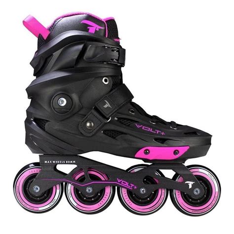 PATINS INLINE FREESTYLE TRAXART VOLT ROSA 80MM ABEC 9 Rosa