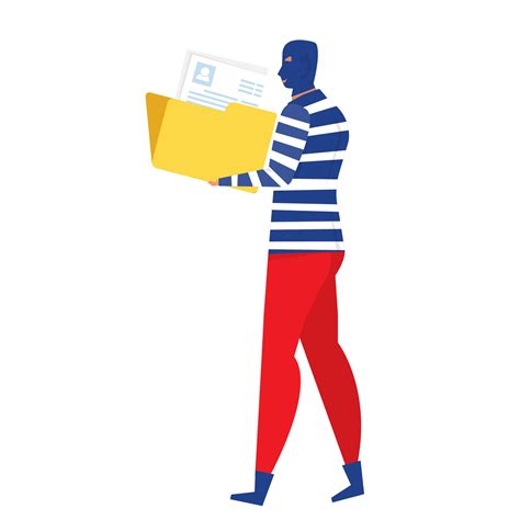Hacker Stealing Personal Data 10161642 PNG
