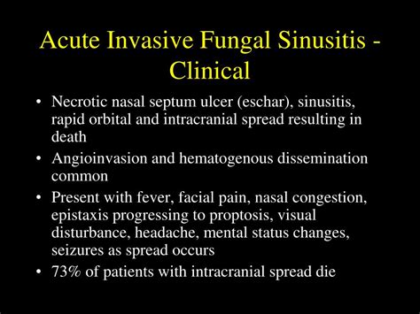 Ppt Fungal Sinusitis An Overview Powerpoint Presentation Free