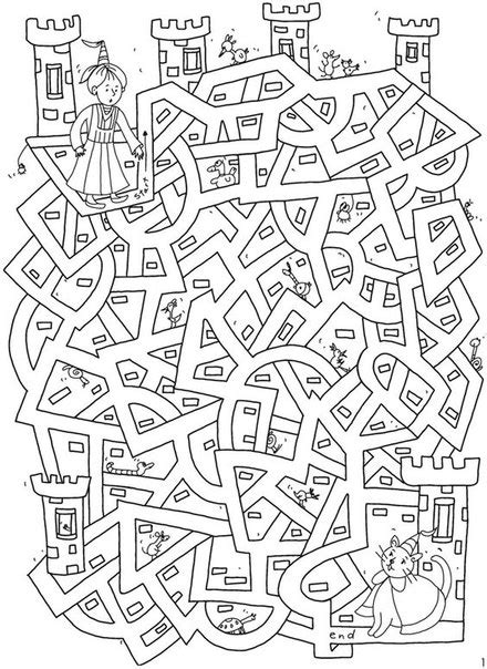 Раскраска Лабиринт для детей - детские раскраски распечатать бесплатно