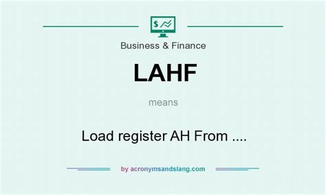 lahf load register ah   business finance