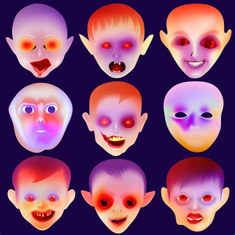 Spooky halloween mask design element | Free Photo - rawpixel