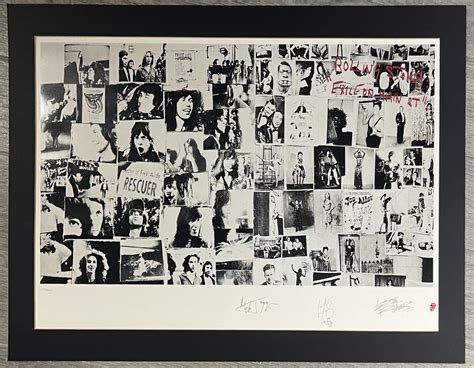 Rolling Stones Exile on Main St Signed Poster - BHP Collectibles