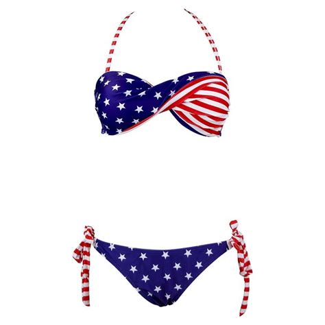 Twisted USA Flag Bikini BK5264