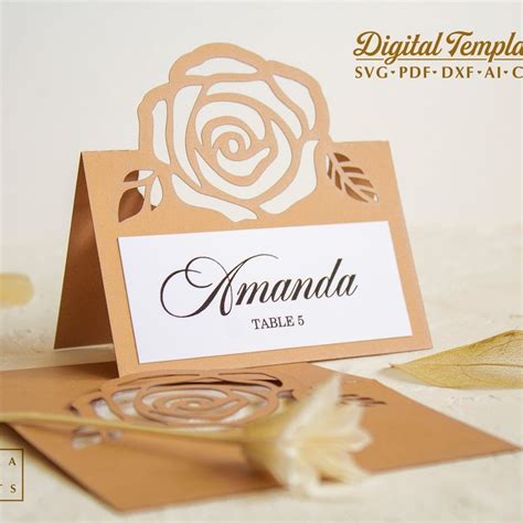 Cricut Card Template Etsy