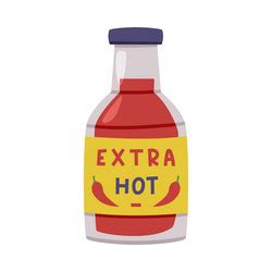 Hot Sauce Label Vector Images Over