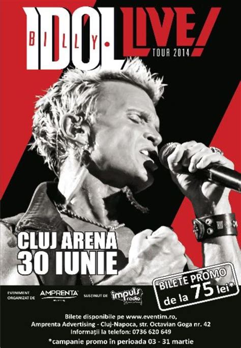 Concert Billy Idol Pe Iunie La Cluj Napoca