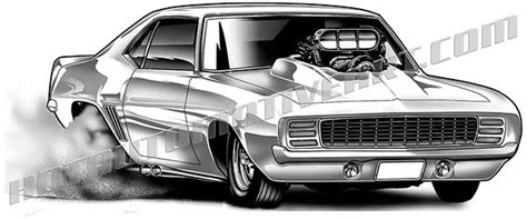 Drag Car Drawings at PaintingValley.com | Explore collection of Drag ...