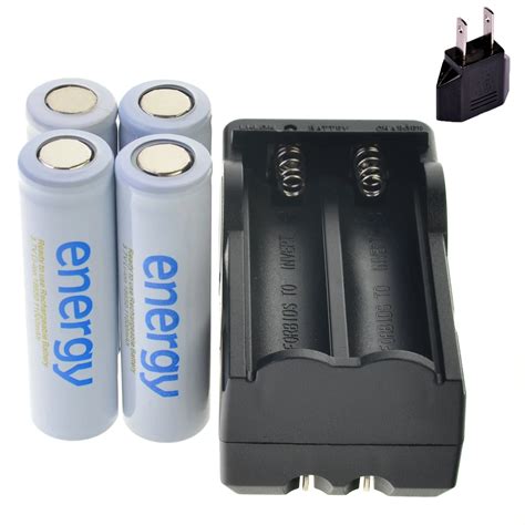 4pcs 18650 Flat Top Head Rechargeable Battery Mods 4000 Mah Li Ion Vape