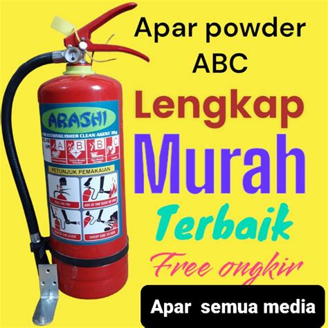 Jual Apar Powder 3kg Fire Extinguisher Alat Pemadam Kebakaran Api