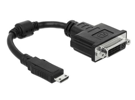 DELOCK DELOCK HDMI Adapter Mini C DVI 24 1 St Bu Schwarz Multimedia