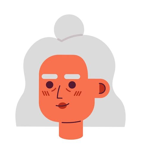 Premium Vector Hispanic Senior Citizen D Vector Avatar Illustration Elderly Latina Woman