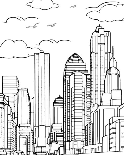 New York Coloring Page Coloring Page