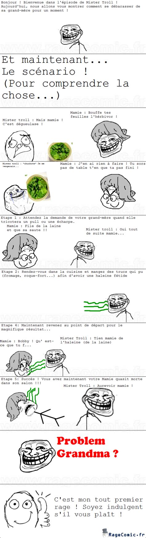 Se débarasser de sa Mamie Non classé Rage Comics Francais Troll face