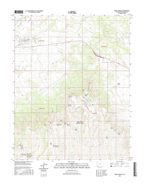 Mytopo Point Lookout Colorado Usgs Quad Topo Map