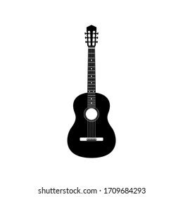 Guitar Icon Vector Acoustic Musical Instrument Stock Vector Royalty