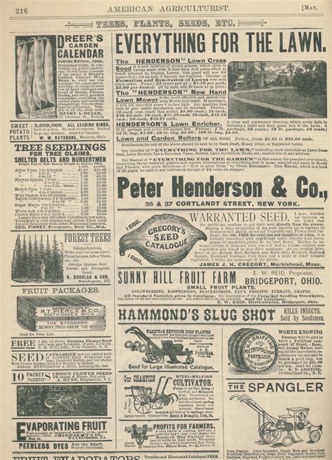 Advertisements Vintage Newspaper Old Newspaper Agriculturist