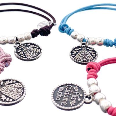 Pulsera Familia Mensaje Colores Con Medallita Plis Cuidame Mucho