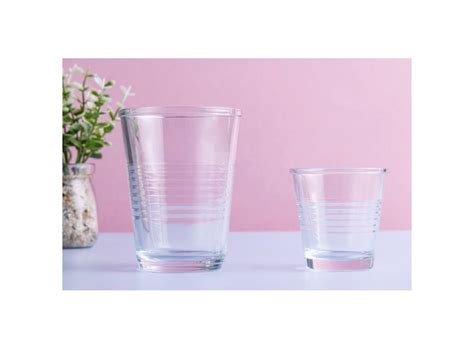 12 Sklenic Na Vodu 270 Ml V Opracovaném Skle