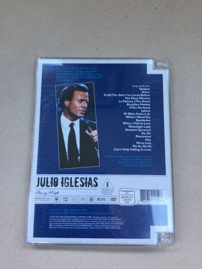 Julio Iglesias Starry Night Rare Dvd Hits Live Show For Sale In Coolock