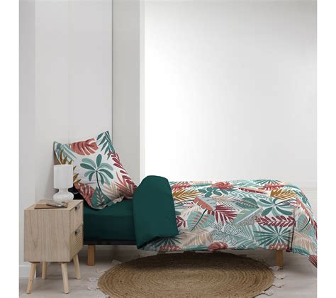 Parrure Housse De Couette X Cm Feuilles Jacalas Housse De