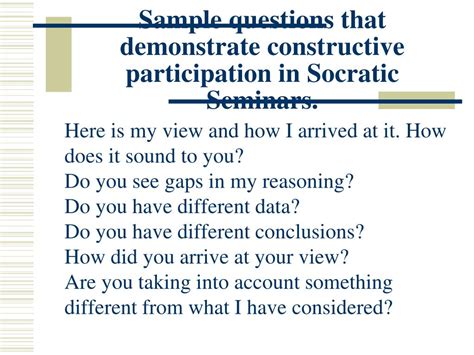 Ppt Socratic Seminar Powerpoint Presentation Free Download Id635816