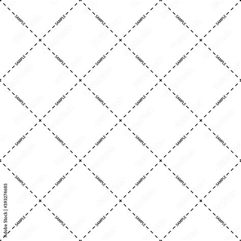 Sample Watermark Seamless Pattern Vector Illustration Stock Vector