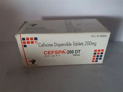 Cefspa Dt Cefixime Dispersible Tablets Mg For Commercial