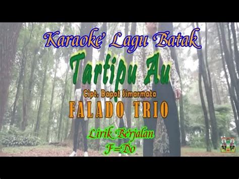 KARAOKE TARTIPU AU NADA SEDANG F DO LAGU BATAK YouTube