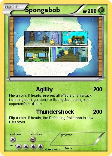 Pokémon Spongebob 3648 3648 Agility My Pokemon Card