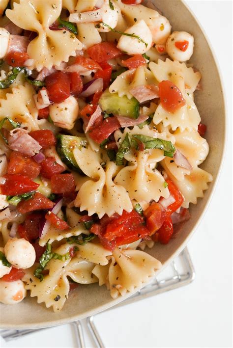 Easy Italian Bow Tie Pasta Salad Wellness By Kay