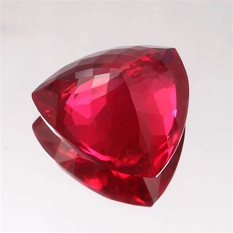 AAA Natural Flawless Mozambique Blood Red Ruby Trillion Cut Loose