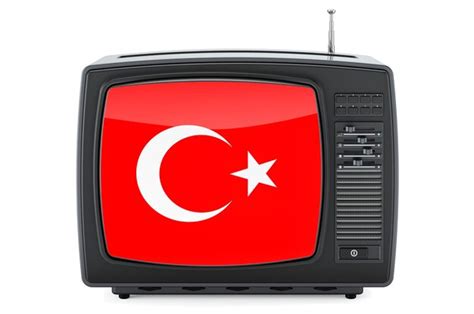 Premium Photo | Turkish Television concept TV set with flag of Turkey ...