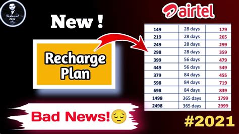 New Airtel Recharge Plans Airtel Recharge Plans Technicalzoneaki