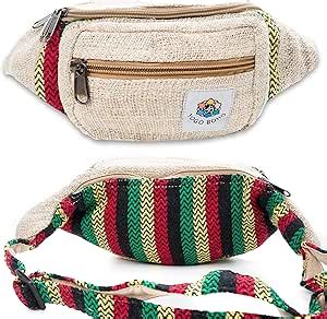 Amazon Yogo Boho Fanny Pack Waist Hip Bag Handmade From Pure Hemp