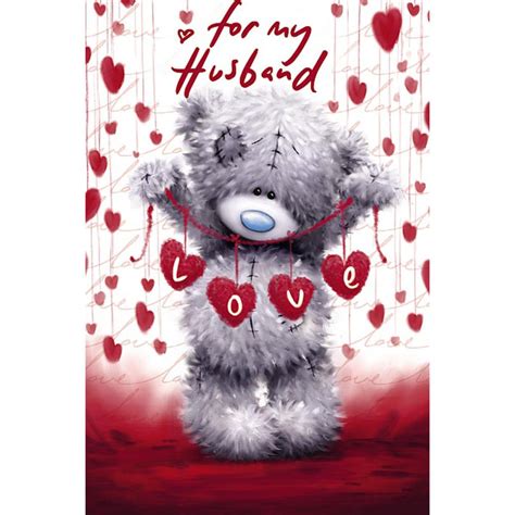 Husband Softly Drawn Me To You Bear Valentines Day Card Vsm77004 Me