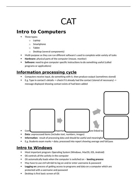 Summary Of Grade 10 Computers Part Of Your Life Computer