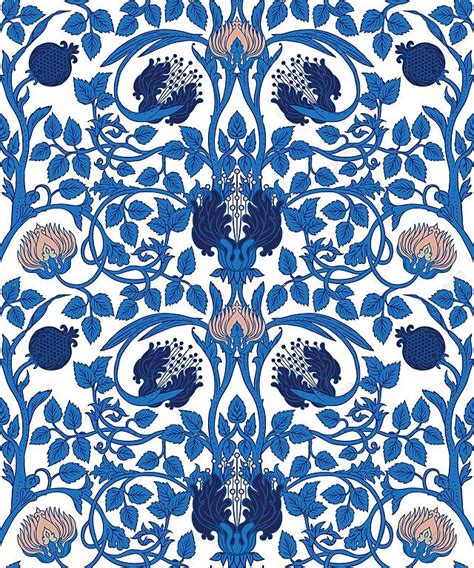 Enchanted Vintage Floral Pattern For Retro Design William Morris