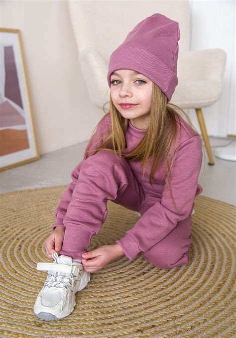 Костюм для дівчинки кофта і штани трьохнитка з начосом 00003247, 98-104 ...