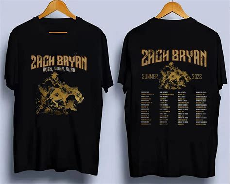 Zach Bryan The Burn Burn Burn Tour 2023 Shirt Designed And Sold By Idan Levy