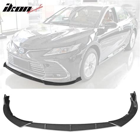 2021 2022 Toyota Camry Le Front Bumper Lip Carbon Fiber Print Blf