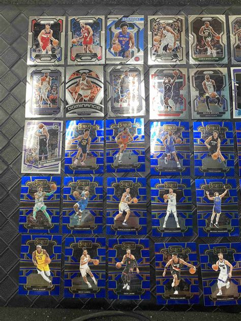 Sportlots Auctions Nba Prizm Select Optic Lot Over Cards