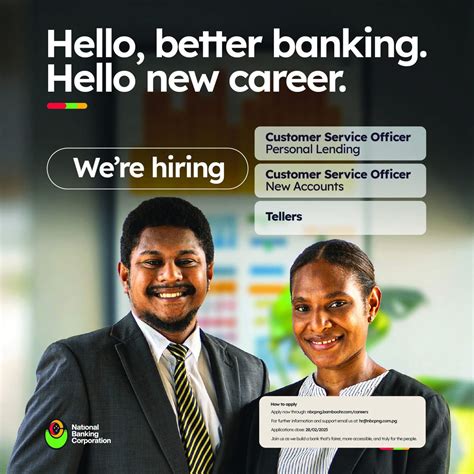 Several Job Opportunities at PNG National Banking Corporation - JOBS