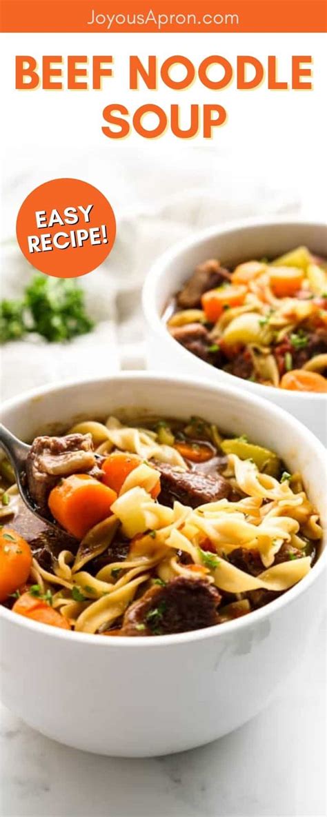 Beef Noodle Soup Joyous Apron