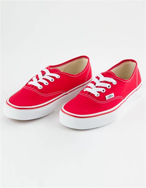 Vans Authentic Shoes Red Tillys
